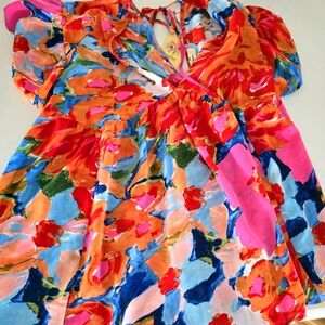 New Entro multi colored Blouse. New with tags.
